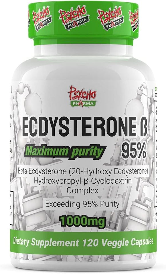 Psycho Pharma Ecdysterone 120 Capsules|Lowcostvitamin.com|Test Booster