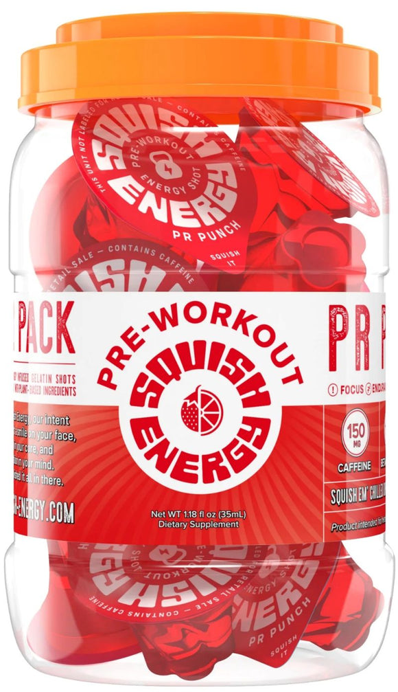 Squish Energy Pre-Workout Gelatin Shots