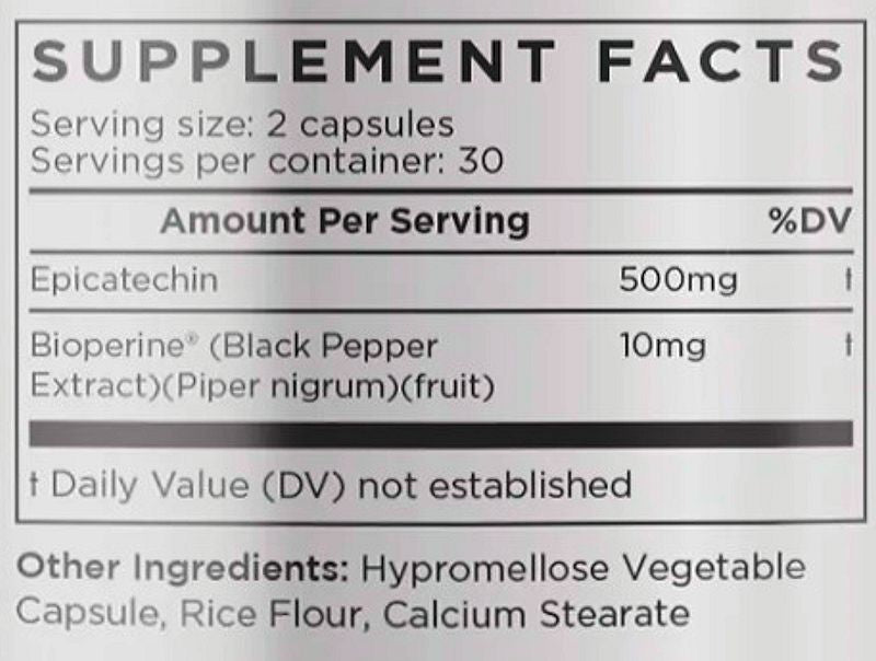 Enhanced Labs EpiMuscle 60 Capsules facts