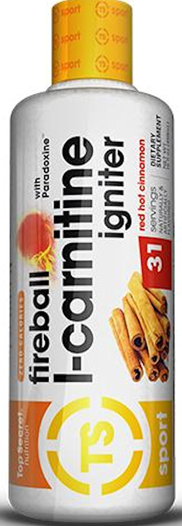 Top Secret Nutrition Fireball L-Carnitine Liquid 31 servings|Lowcostvitamin.com|Fat Burner