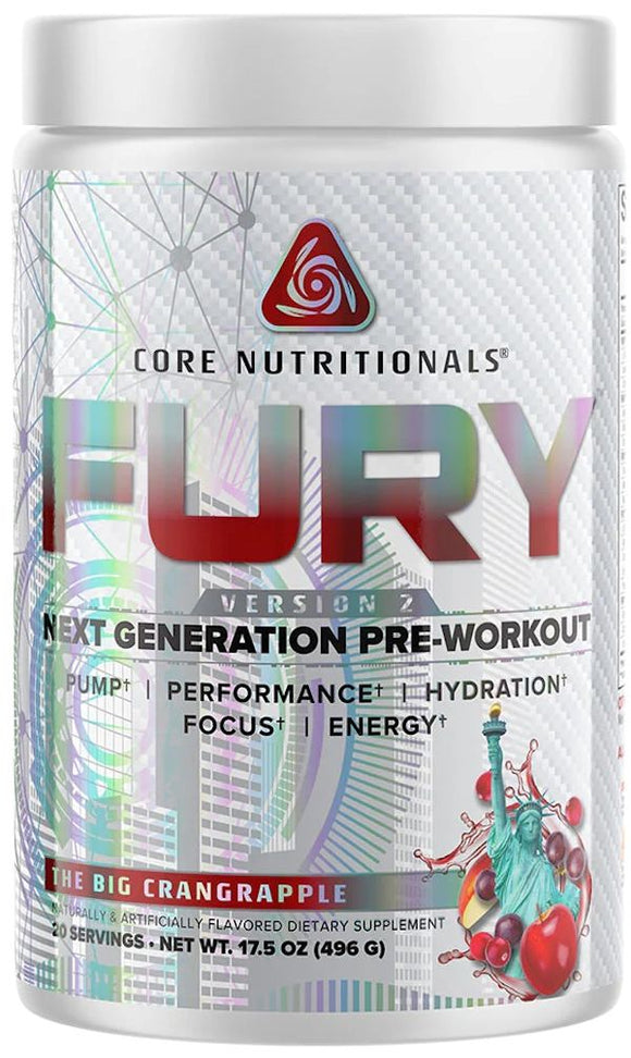 Core Nutritionals Fury V2 Pre-Workout|Lowcostvitamin.com|Pre-Workout