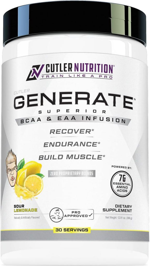 Cutler Nutrition Generate, EAAs, BCAAs, Full Aminos|Lowcostvitamin.com|BCAAs