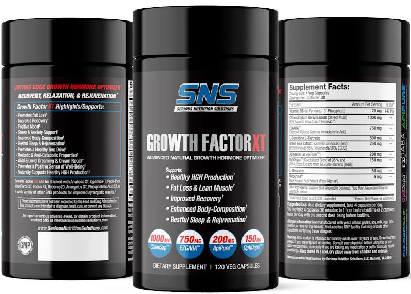 Serious Nutrition Solutions Growth Factor XT Growth Hormone|Lowcostvitamin.com
