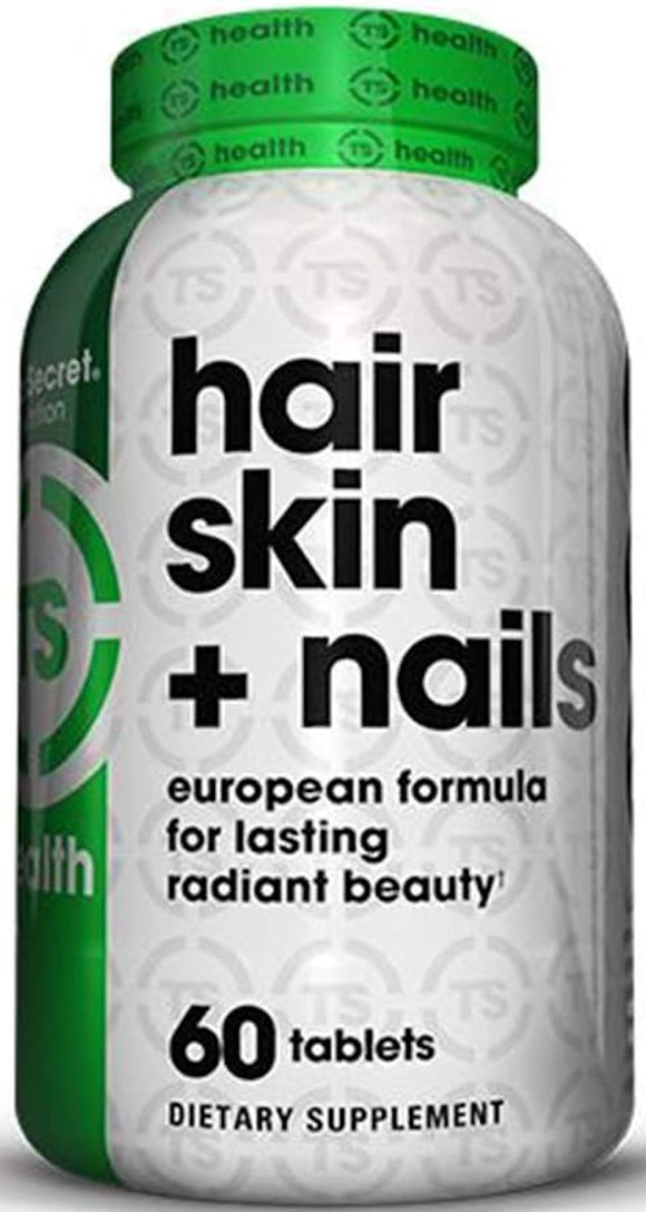 Top Secret Nutrition Hair Skin + Nails, 60 Tablets