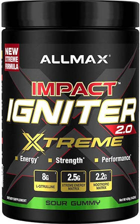 Allmax Impact Igniter Xtreme 2.0 Pre-Workout Bubblegum (Copy)|Lowcostvitamin.com|Pre-Workout
