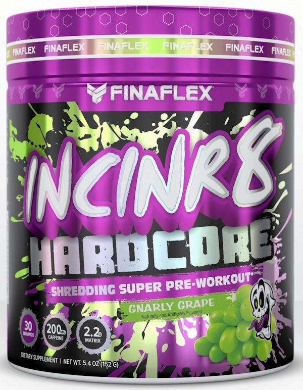 FinaFlex INCINR8 HARDCORE is a Shredding Super Pre-Workout