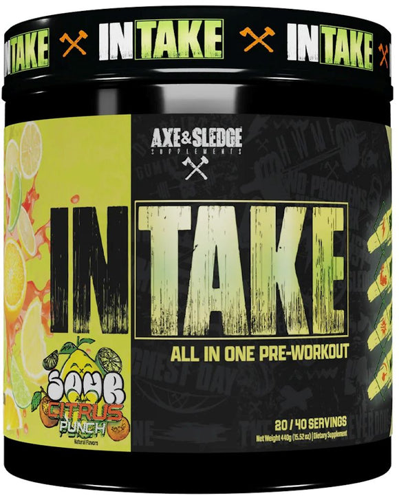 Axe & Sledge Intake All In One Pre-Workout 20/40 Servings|Lowcostvitamin.com|Pre-Workout
