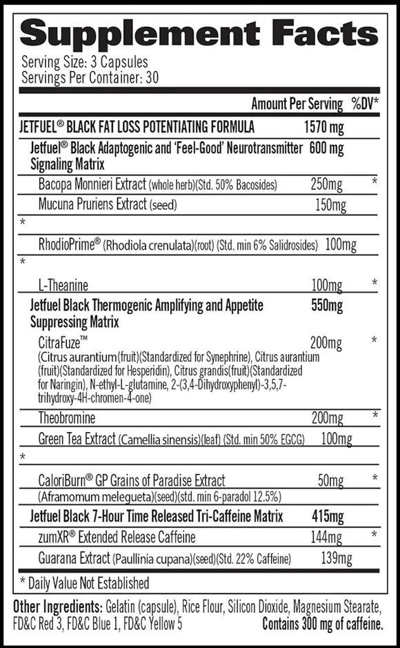GAT Sport JetFuel Black 90 Caps|Lowcostvitamin.com|Weight Management
