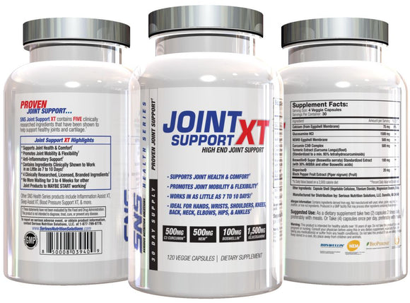Serious Nutrition Solutions SNS Joint Support XT 120 Caps