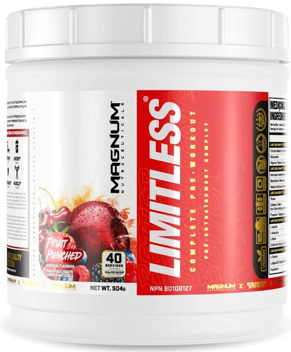Magnum Nutraceuticals Limitless Pre-Workout wBCAA 40 Servings|Lowcostvitamin.com|Pre-Workout