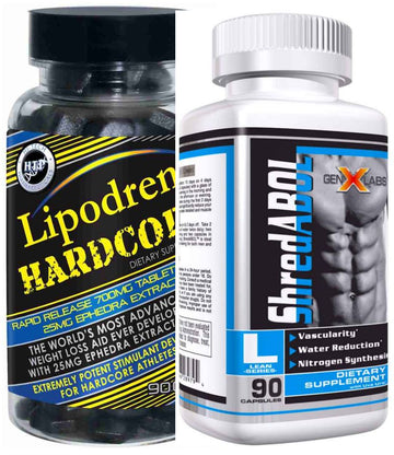 Hi-Tech Hardcore, Fat Burner, w/ FREE, ShredABOL, Hard Lean Muscle