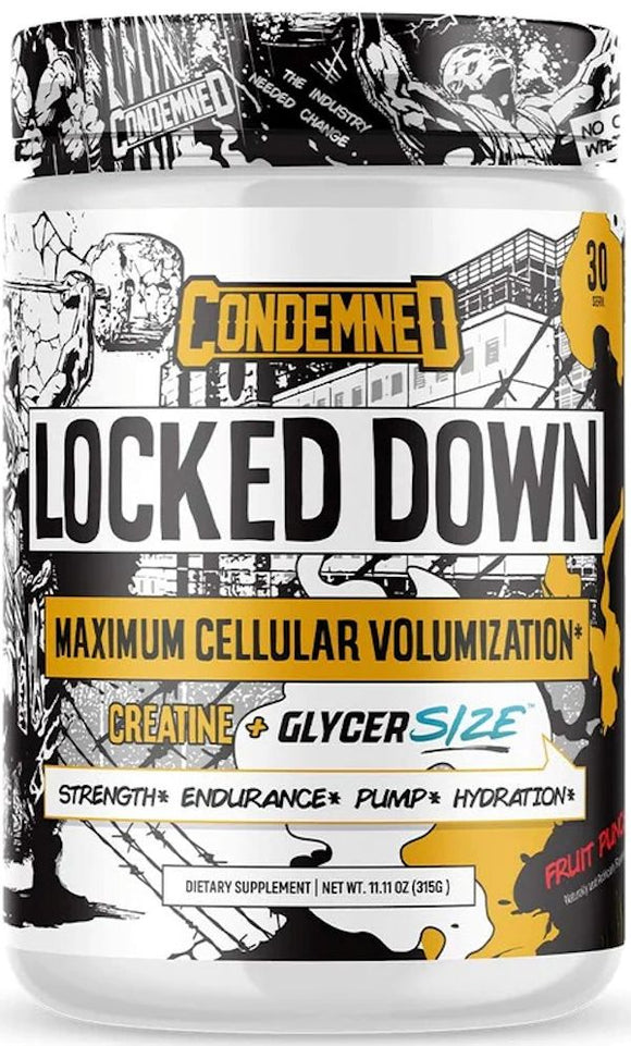 Condemned Labz Locked Down Creatine Pre-Workout|Lowcostvitamin.com|Muscle Pumps