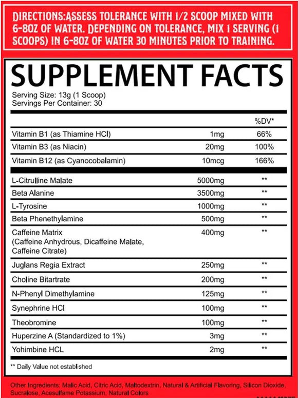 Mad House Innovation Chaotic Rage Pre Workout|Lowcostvitamin.com|Pre-Workout