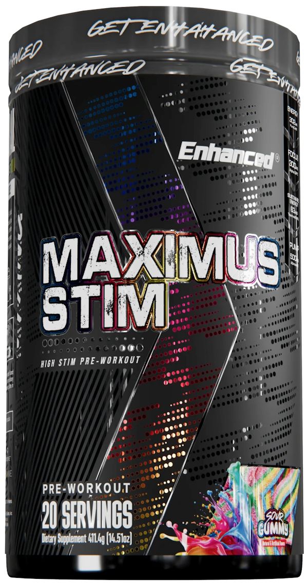 Enhanced Labs Maximus Stim High-Stim Pre-Workout-sour gummy
