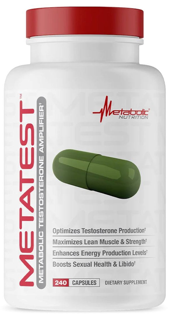 Metabolic Nutrition MetaTest 240 Capsules|Lowcostvitamin.com|Test Booster