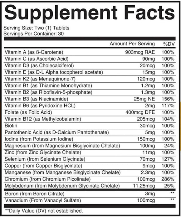 Condemned Labz Multi Vitamin - 60 Tablets|Lowcostvitamin.com|Multi Vitamin