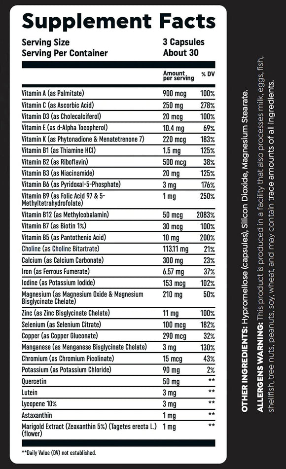 HTLT Supps MultiVit 90 Capsules|Lowcostvitamin.com|Multi Vitamin