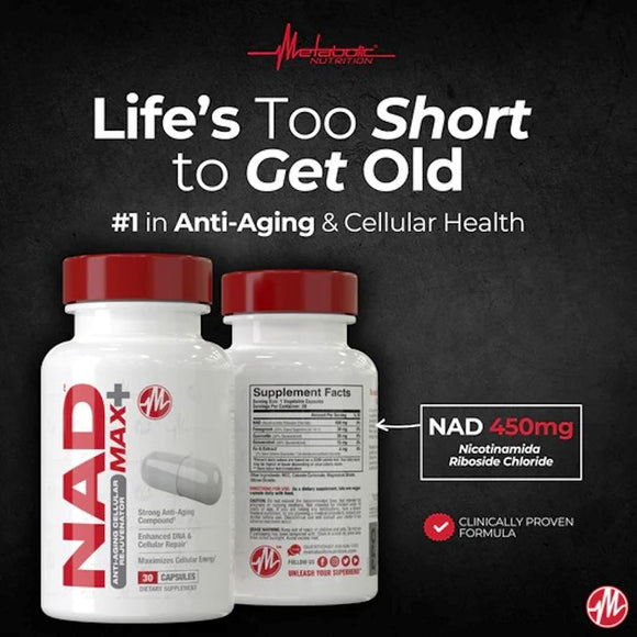 Metabolic Nutrition NAD MAX+|Lowcostvitamin.com|Anti Aging