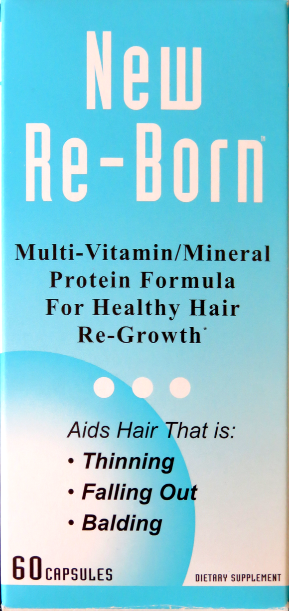 New Re-Born Hair Vitamins Health and Beauty 60 caps|Lowcostvitamin.com|Hair Vitamins