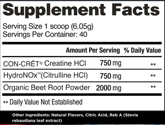 Con-Cret Creatine HCl + Nitric Oxide|Lowcostvitamin.com|Pre-Workout