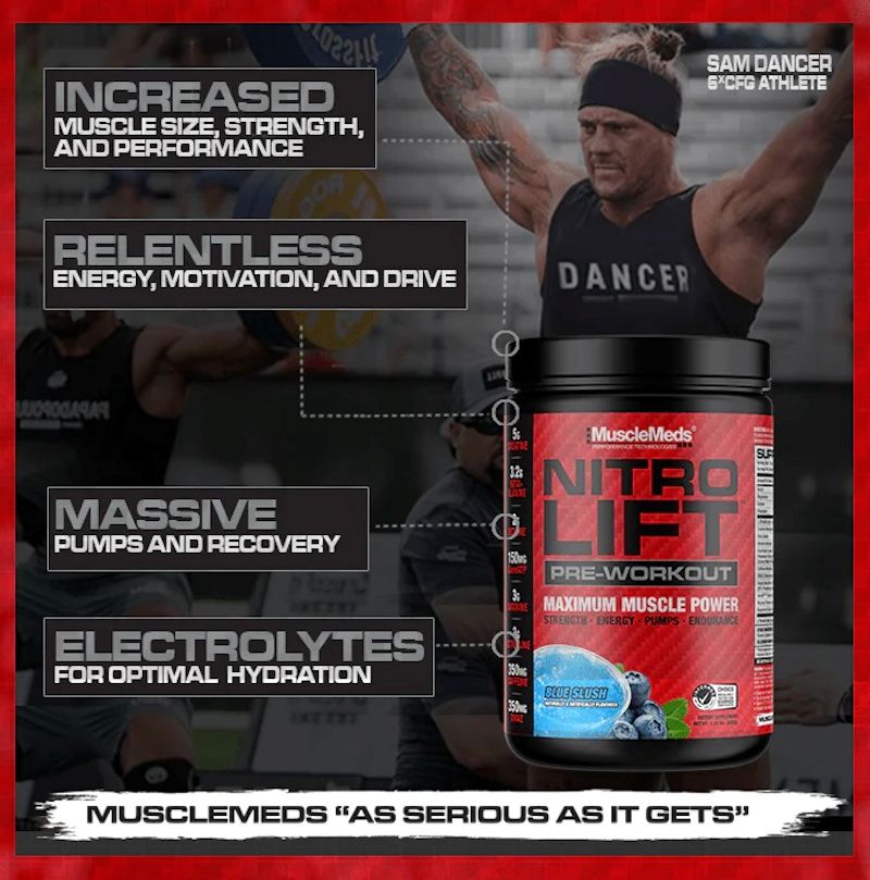 MuscleMeds Nitro Lift Pre Workout performance ban