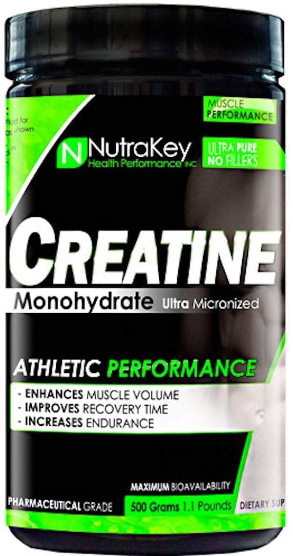 NutraKey Creatine Monohydrate 500 gms|Lowcostvitamin.com