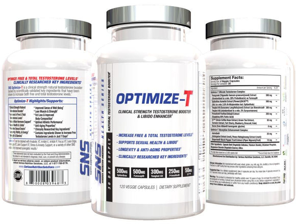 Serious Nutrition Solutions SNS Optimize-T 120 Caps