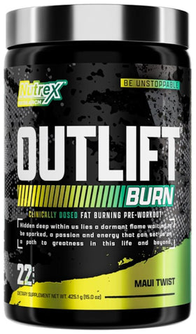 Nutrex Outlift Burn Pre-Workout 22 Servings|Lowcostvitamin.com|Fat Burner