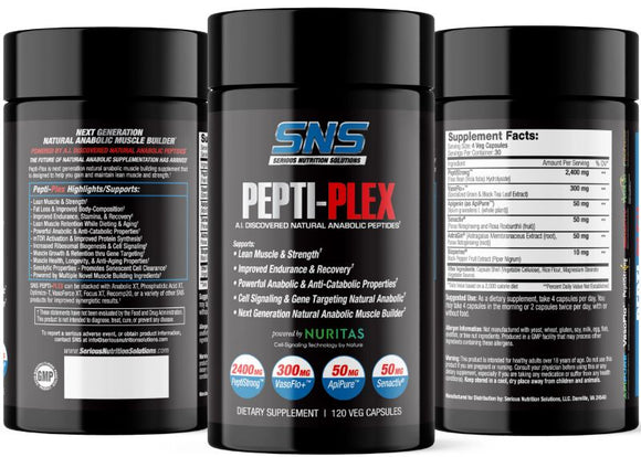 Serious Nutrition Solutions SNS Pepti-Plex - 120 Cap|Lowcostvitamin.com|Muscle Builder