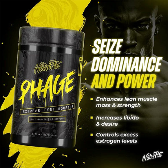 NutriFitt Phage Extreme Test Booster 150 Capsules|Lowcostvitamin.com|Test Booster