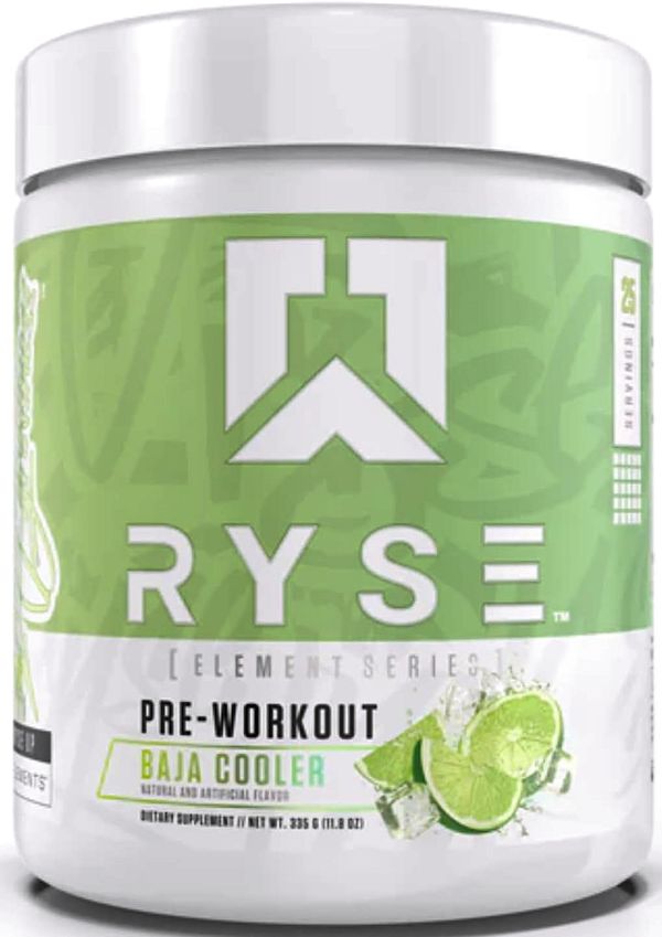 RYSE Element Series Pre-Workout supplement baja cooler