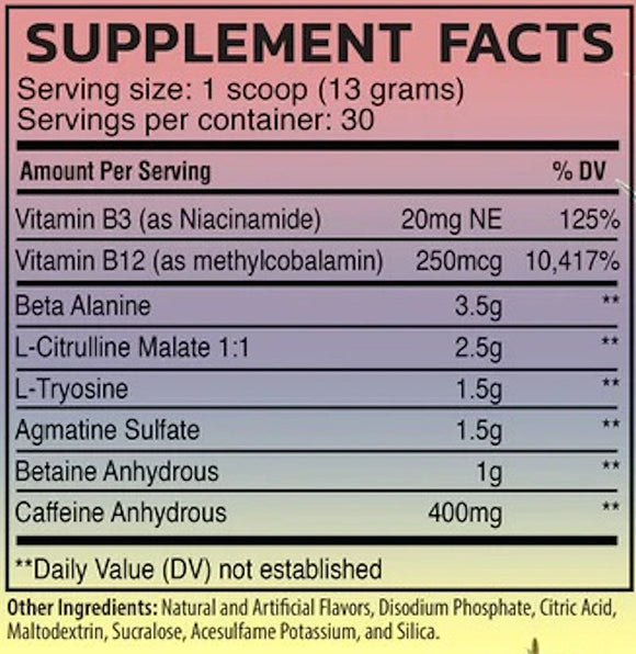 Raw Nutrition Pre Extreme Pre Workout 30 Servings|Lowcostvitamin.com|Pre-Workout