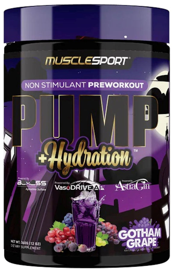 MuscleSport, Pump+Hydration, Non Stim, Pre-workout, 40 Servings|Lowcostvitamin.com|Pre-Workout