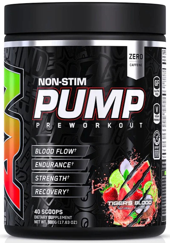 AN Supps Pump Non-Stim Pre-Workout Tigers Blood|Lowcostvitamin.com|Pre-Workout