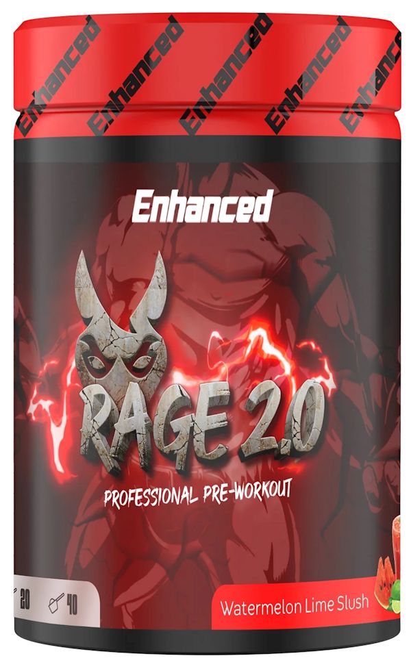 Enhanced Labs Rage 2.0 Pre-Workout 40 Servings watermelon