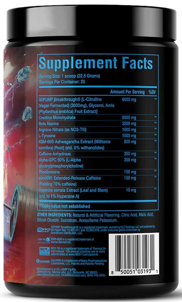 Merica Labz Red, White & Boom 3D Pumps|Lowcostvitamin.com|Pre-Workout