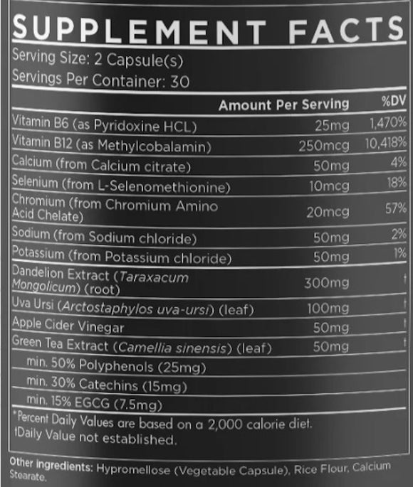 Enhanced Labs Shred XT Diuretic 60 Caps|Lowcostvitamin.com|Diuretics