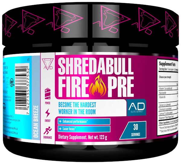 Project AD Shredabull Fire Pre-Workout cooler