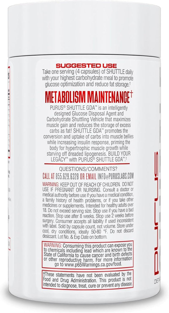 Purus Labs Shuttle Glucose Disposal Agent|Lowcostvitamin.com|Sugar Control