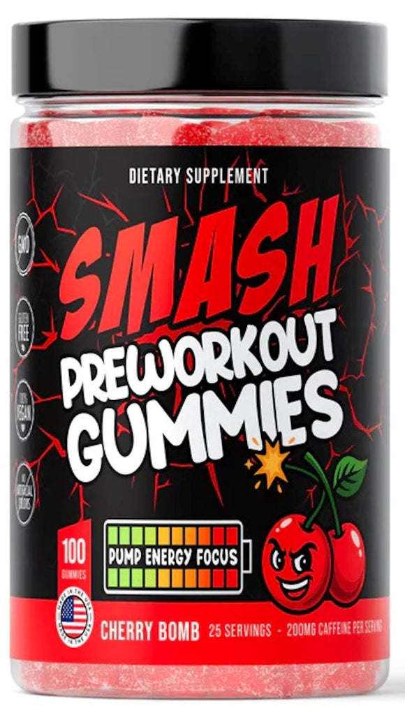 Smash Pre-Workout Gummies, 100ct 25 Servings|Lowcostvitamin.com|Pre-Workout