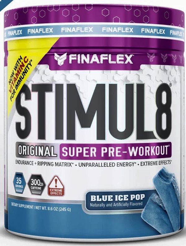 Stimul8 Finaflex Hardcore Pre-Workout blue