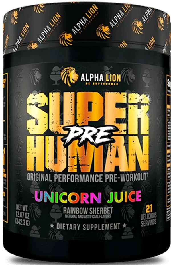 Alpha Lion SuperHuman Pre Performance Pre-Workout 21 Servings hulk