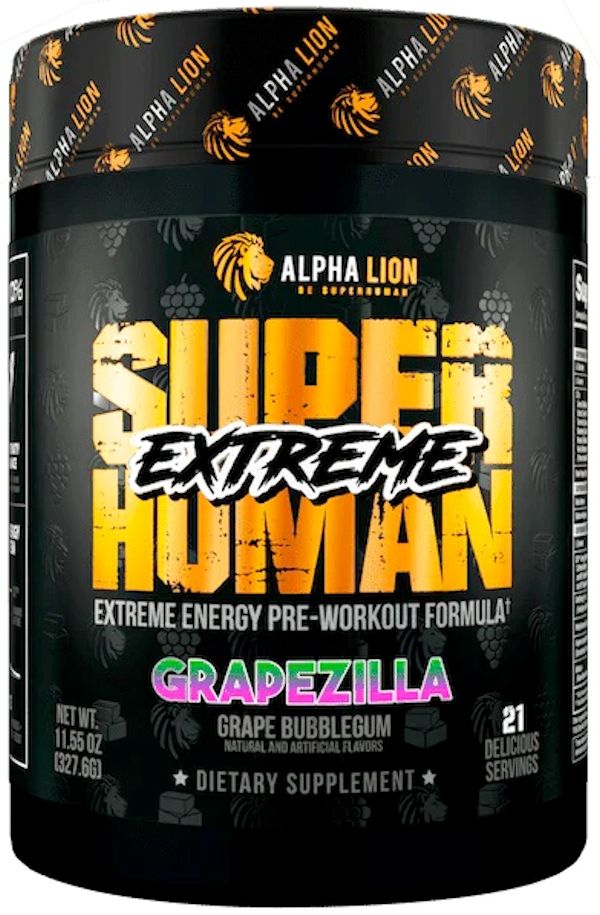 Alpha Lion Super Human Extreme High Energy Pre-Workout grapezila