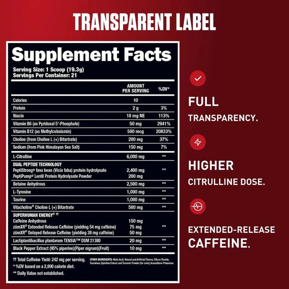 Alpha Lion Superhuman Jacked Pre-Workout - Mango