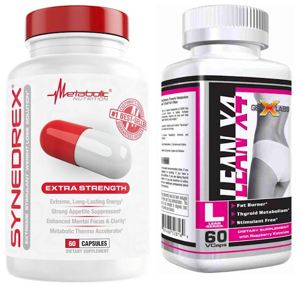 Metabolic Nutrition Synedrex Fat Burner 60 caps Free Leanx4