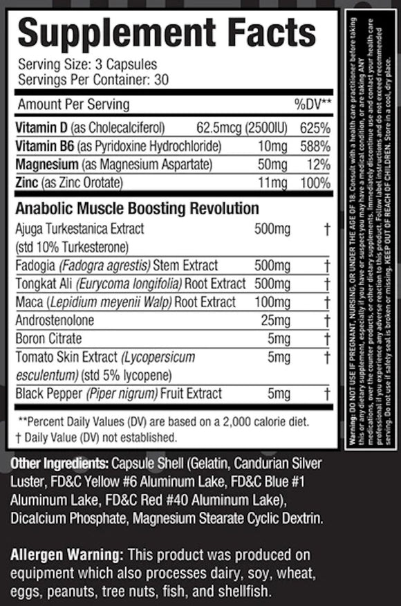 MuscleSport TEST BLACK 90 Caps|Lowcostvitamin.com|Test Booster