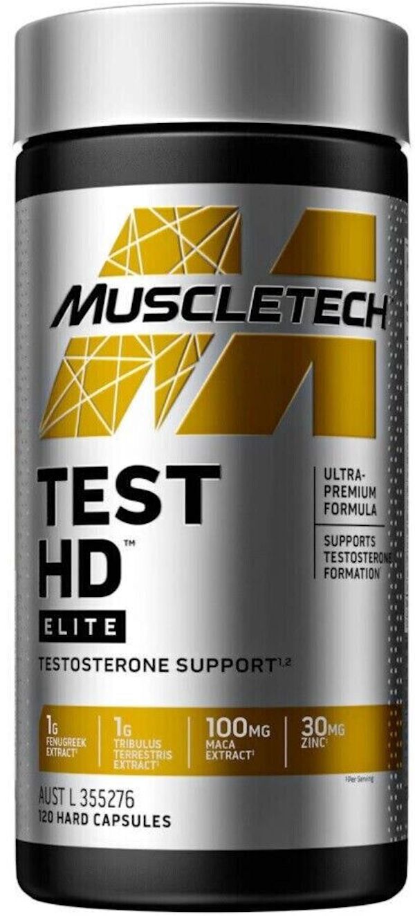 MuscleTech Test HD Elite 120 Capsules|Lowcostvitamin.com