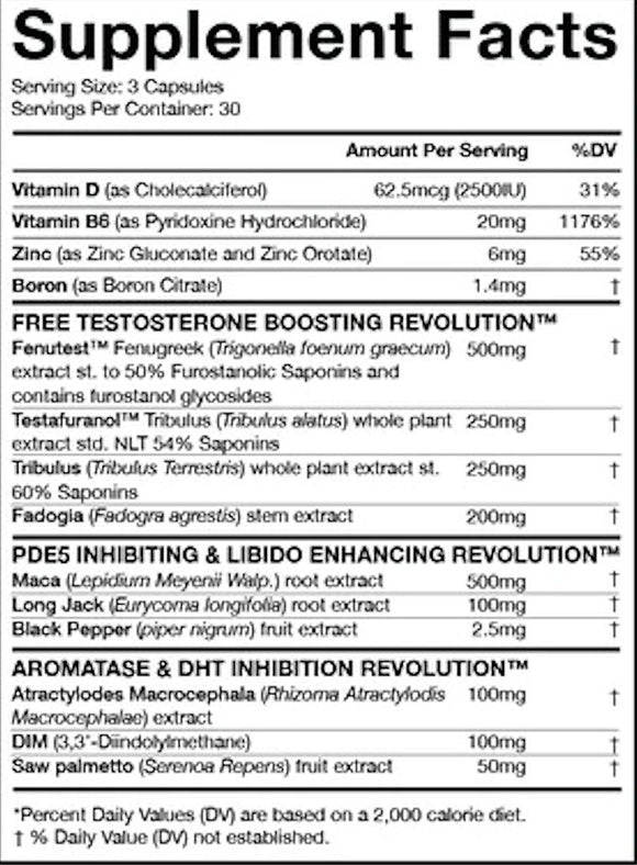 MuscleSport Test Revolution Natural Test Booster 90 Caps|Lowcostvitamin.com|Test Booster