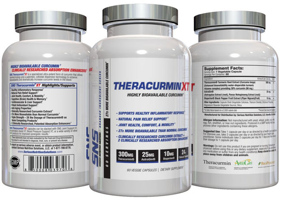 SNS Serious Nutrition Solutions Theracurmin XT - 60 Capsules|Lowcostvitamin.com|Joint Support