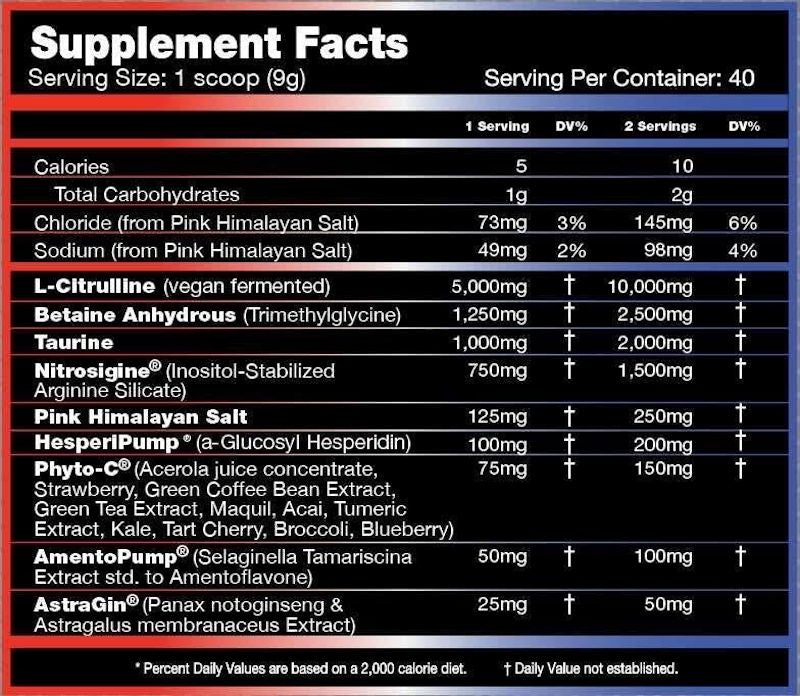 Performax Labs VasoMax Grand Pre Max facts|Lowcostvitamin.com